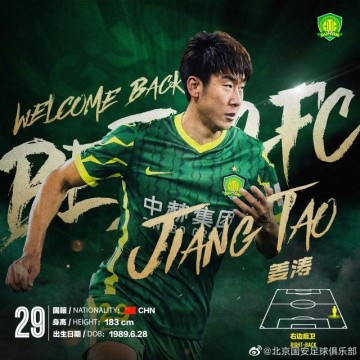 开云体育APP-国安官宣前主力右后卫回归 66场8助曾被赞世界级